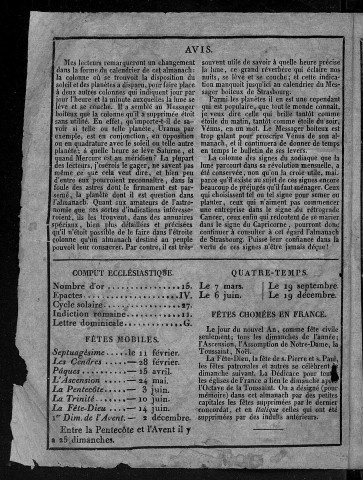 Le Grand messager boîteux de Strasbourg [Texte imprimé]