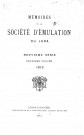 01/01/1913 - Mémoires de la Société d'émulation du Jura [Texte imprimé]
