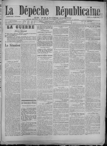 24/07/1917 - La Dépêche républicaine de Franche-Comté [Texte imprimé]