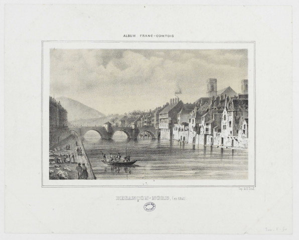 Besançon Nord (en 1840) [image fixe] / Imp: de A: Girod  : Imprimerie A. Girod, 1840 Album franc-comtois