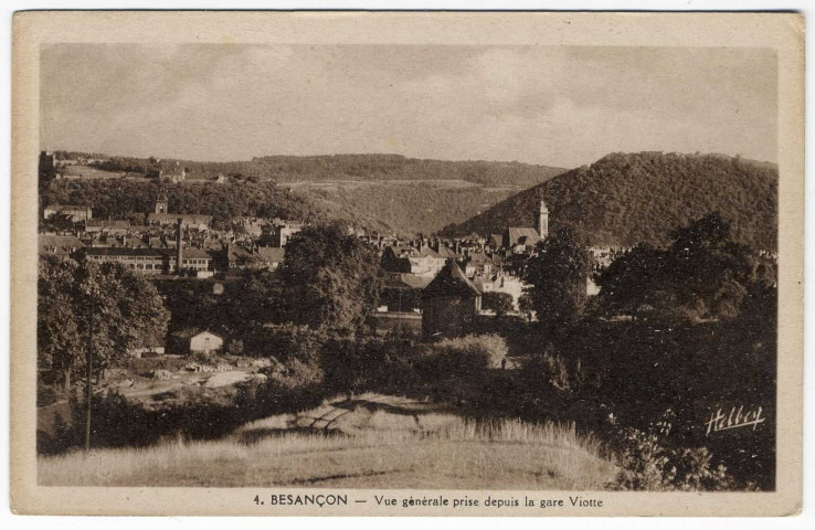 Besancon - Vue générale prise de la gare Viotte [image fixe] , Besancon : C. Lardier, 1904/1930
