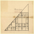 Hôtel de Chastenoye, 122 rue du faubourg Saint-Honoré, Paris. Plan des entresols / Pierre-Adrien Pâris , [S.l.] : [P.-A. Pâris], [1771 ?]