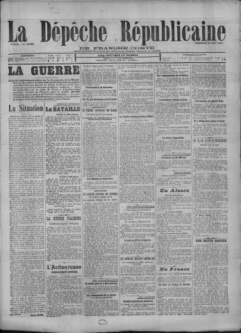 25/06/1916 - La Dépêche républicaine de Franche-Comté [Texte imprimé]