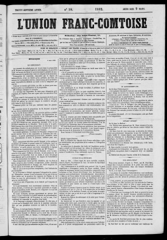 09/03/1882 - L'Union franc-comtoise [Texte imprimé]