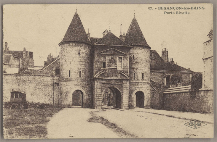 Besançon-les-Bains. Porte Rivotte [image fixe] , Besançon : Etablissements C. Lardier, 1914/1930
