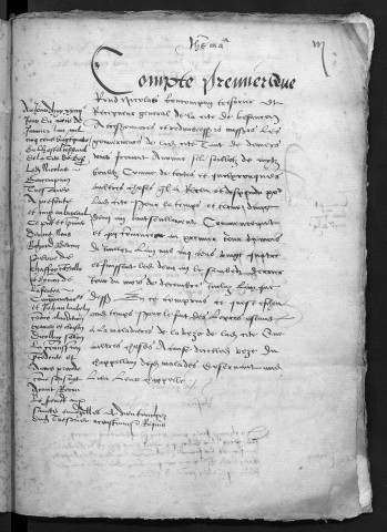 Comptes de la Ville de Besançon, recettes et dépenses, Compte de Nicolas Boncompain (1er juillet - 31 décembre 1524)