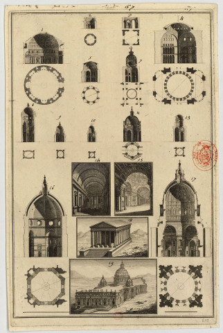 Basiliques italiennes [Image fixe] : élévations, plans et coupes , 1750/1799