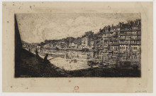 [Quais de Besançon] [estampe] / [signé] Gaston Coindre, 1879 , 1879