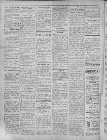 01/05/1918 - La Dépêche républicaine de Franche-Comté [Texte imprimé]