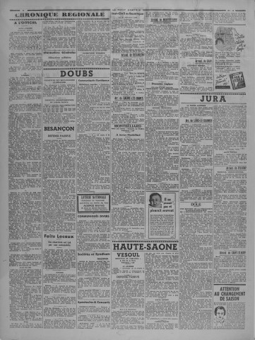 27/09/1938 - Le petit comtois [Texte imprimé] : journal républicain démocratique quotidien