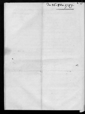 Lettre de M. le Marquis de Langeron, à M. M. les Officiers municipaux des quatorze villes principales de la province A Besançon le 26 octobre 1789