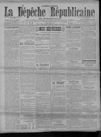 14/12/1923 - La Dépêche républicaine de Franche-Comté [Texte imprimé]