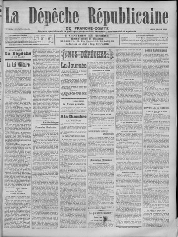 12/06/1913 - La Dépêche républicaine de Franche-Comté [Texte imprimé]