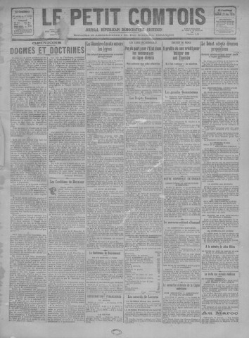 22/01/1926 - Le petit comtois [Texte imprimé] : journal républicain démocratique quotidien