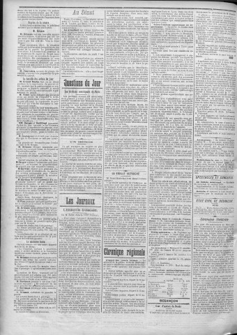 26/10/1898 - La Franche-Comté : journal politique de la région de l'Est