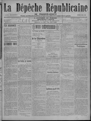15/05/1909 - La Dépêche républicaine de Franche-Comté [Texte imprimé]