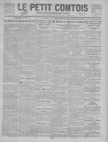09/03/1926 - Le petit comtois [Texte imprimé] : journal républicain démocratique quotidien