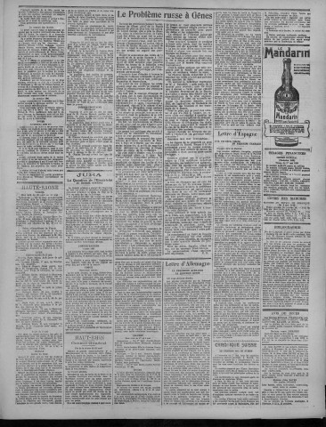 05/05/1922 - La Dépêche républicaine de Franche-Comté [Texte imprimé]