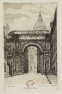 Besançon, La Porte Noire [image fixe] / eau-forte par A. Delzers , 1873/1943
