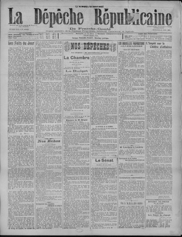 27/04/1921 - La Dépêche républicaine de Franche-Comté [Texte imprimé]