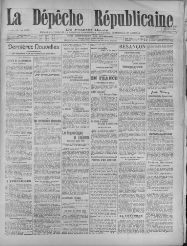 12/05/1919 - La Dépêche républicaine de Franche-Comté [Texte imprimé]