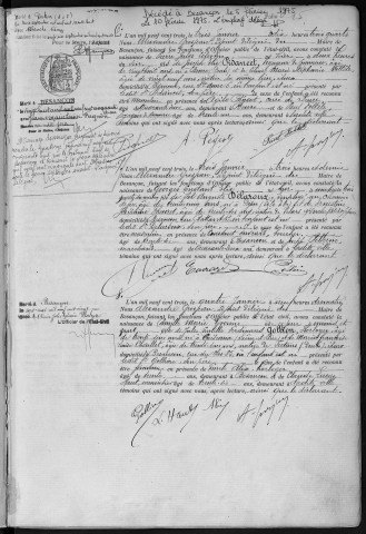 Registre des naissances, 1903