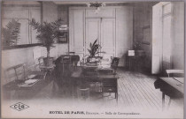 Besançon - Hôtel de Paris - Salle de Correspondance. [image fixe] , Besançon : Etablissements C. Lardier - Besançon (Doubs), 1914/1927
