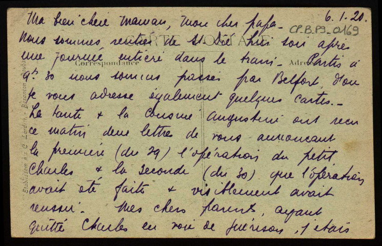 Environs de Besançon - Morre - Cascade de l'Enfer [image fixe] , Besançon : Etablissements C. Lardier ; C.L.B, 1914/1920