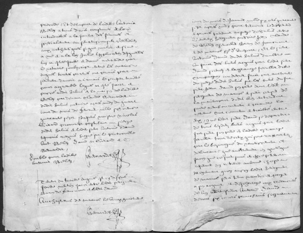 Ms Z 787 - Documents comtois, 1619, 1640 et 1806