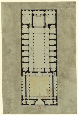 Plan d'une cathédrale [Dessin] , [S.l.] : [s.n.], [1750-1799]