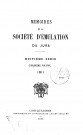 01/01/1911 - Mémoires de la Société d'émulation du Jura [Texte imprimé]