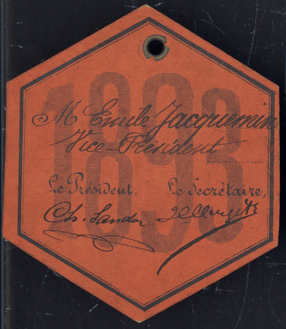 Carte de membre ; SNB 1893 ; SNB 1894 ; Rowing Club Strasbourg 1896 ; Cercle Nautique Stella (Strasbourg) 1896 ; SNB 1926.