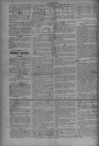 15/08/1883 - Le petit comtois [Texte imprimé] : journal républicain démocratique quotidien