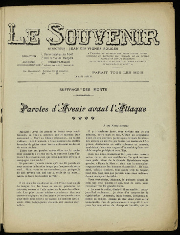 La Revue du front et le Souvenir [Texte imprimé] : Revue du front /