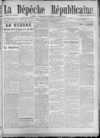 18/07/1917 - La Dépêche républicaine de Franche-Comté [Texte imprimé]