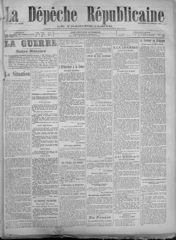10/01/1917 - La Dépêche républicaine de Franche-Comté [Texte imprimé]