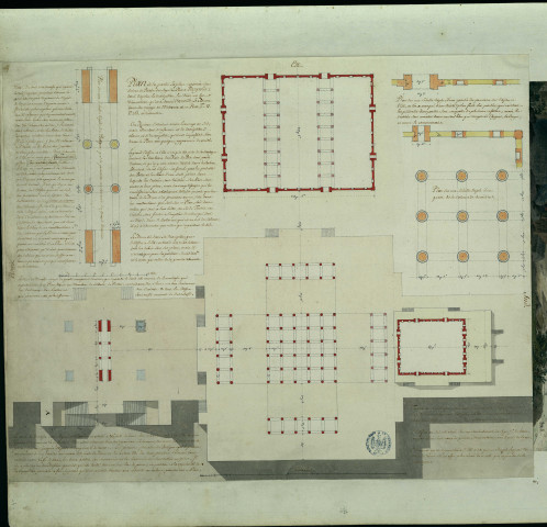 Plan de la partie la plus conservée des ruines du palais des rois de Perse à Persépolis / Pierre-Adrien Pâris , [S.l.] : [P.-A. Pâris], [1700-1800]