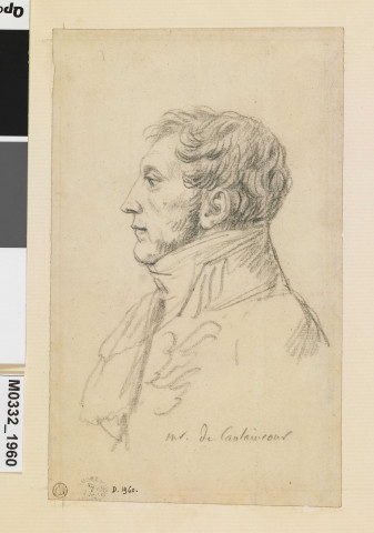 Le marquis de Caulaincourt, vu en buste, de profil à gauche