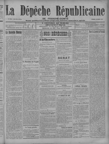 26/03/1910 - La Dépêche républicaine de Franche-Comté [Texte imprimé]
