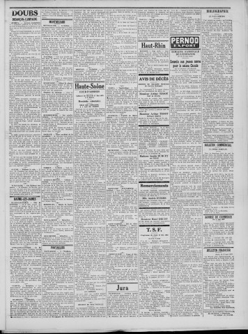 18/05/1933 - La Dépêche républicaine de Franche-Comté [Texte imprimé]