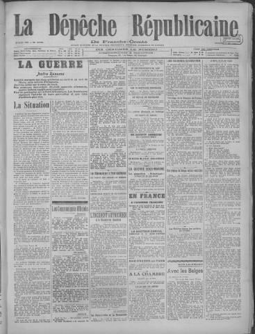 17/05/1918 - La Dépêche républicaine de Franche-Comté [Texte imprimé]