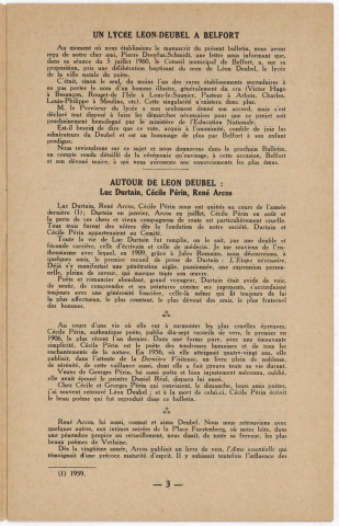 10/1961 - Bulletin / Société des amis de Léon Deubel