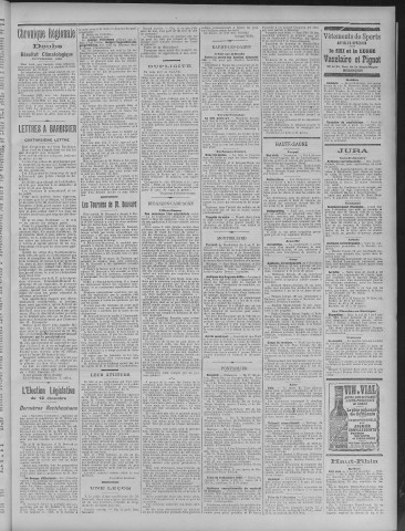 12/12/1909 - La Dépêche républicaine de Franche-Comté [Texte imprimé]