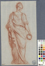 Figure féminine à l'antique / Jean-Honoré Fragonard , [S.l.] : [J.-H. Fragonard], [1758-1760]