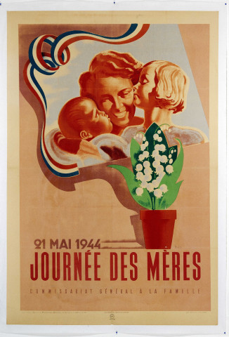 21 mai 1944 : journée des mères, affiche