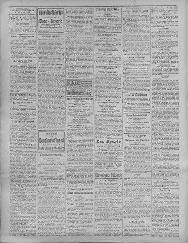 11/01/1923 - La Dépêche républicaine de Franche-Comté [Texte imprimé]