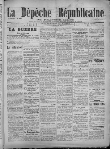 17/06/1917 - La Dépêche républicaine de Franche-Comté [Texte imprimé]