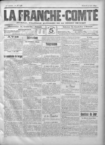 05/06/1897 - La Franche-Comté : journal politique de la région de l'Est