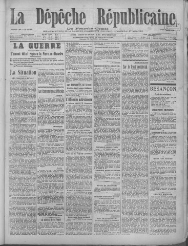 24/06/1918 - La Dépêche républicaine de Franche-Comté [Texte imprimé]