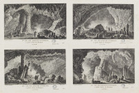 Vue des grottes d'Osselles, à quatre lieues de Besançon [image fixe] : A.P.D.R. / Dessiné par Lallemand, dirigé par Née , 1700/1799 Franche-Comté n° 6